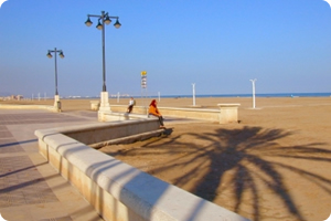Malvarossa beach